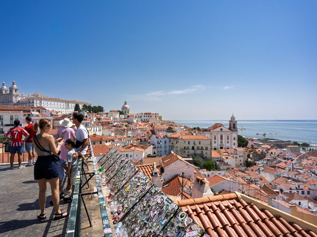 Miradouro de Santa Luzia View over Alfama, Lisbon