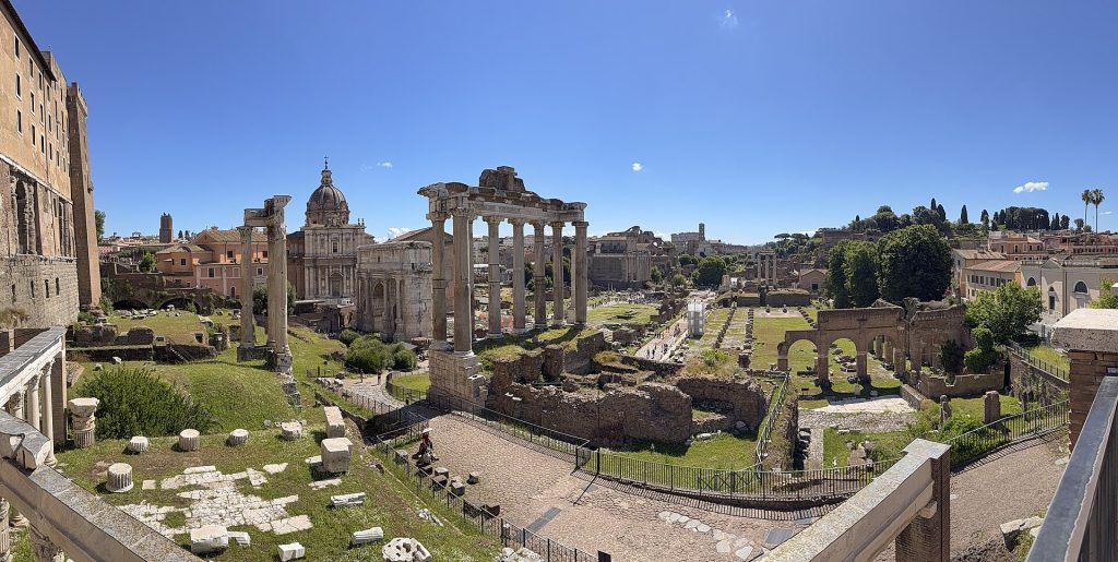 Roman Forum east end panorama