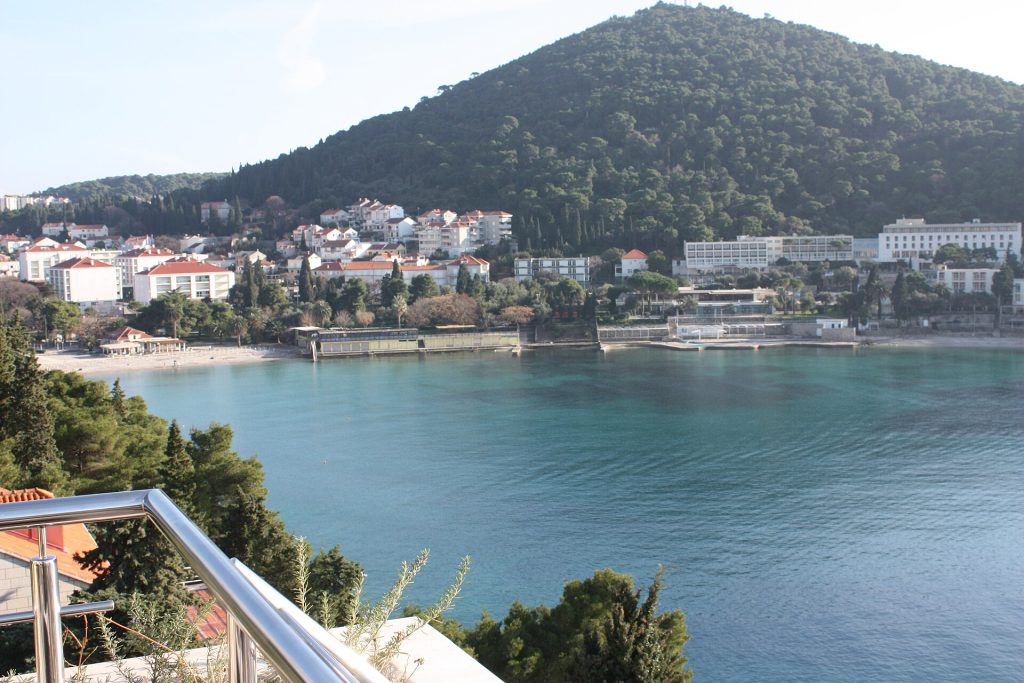 Lapad bay waterfront and hillsides in Dubrovnik